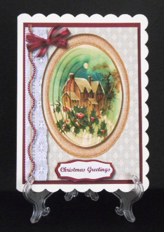 Lovely Pyramid Christmas Scene  by Joan Prince
