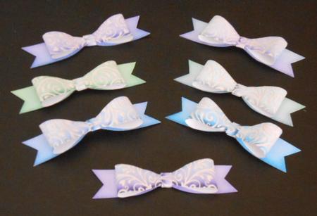 Paper Bows Lace 5 by Joan Prince