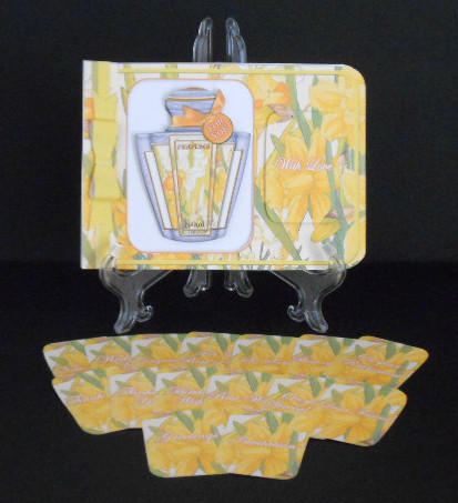 Happy Daffs Matching Floral Perfume Mixed Sentiment Cards by Joan Prince