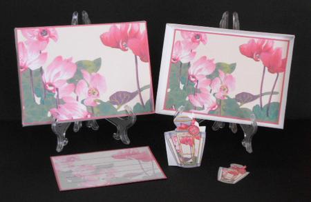 Cyclamen Pink Floral Perfume Presentation Box by Joan Prince