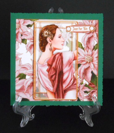 Art Deco Pandore (pink) 8x8 Mini Kit by Joan Prince