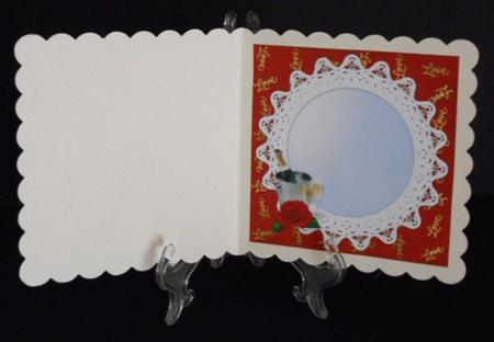 8x8 Anniversary Roses Insert Plate by Joan Prince