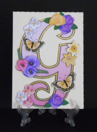 Beautiful Monograms: Pink Letter g Mini Kit by Joan Prince