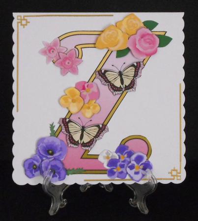 Beautiful Monograms: Pink Letter Z Mini Kit by Joan Prince