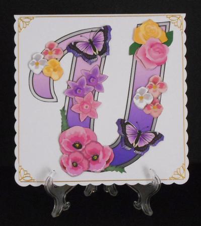 Beautiful Monograms: Letter U Mini Kit by Joan Prince