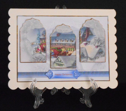 Coach and Horses Panel Card with Toppers by Joan Prince