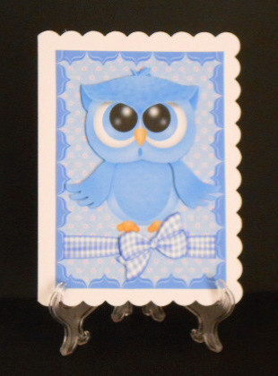 Baby Blue Owl by Joan Prince
