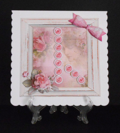 Simply Wedding Day 8in Card Topper by Joan Prince