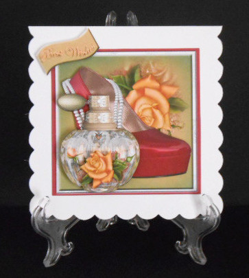 Beautiful Heels, Roses and Perfume Bottle Topper #2 by Joan Prince