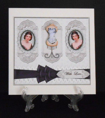 Vintage Cameo Bleu Grey Beauty by Joan Prince