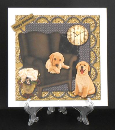 Male Card Puppys by Joan Prince
