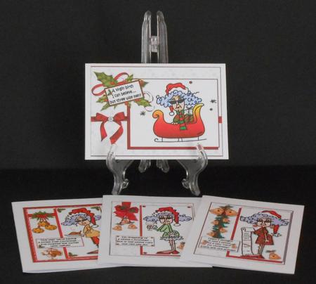 Selection of Four Stella Christmas Toppers by Joan Prince