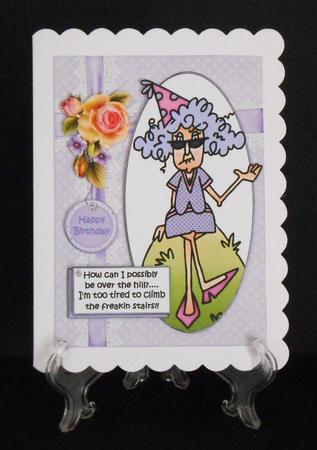 Stella Can't Be Over the Hill Quick Card by Joan Prince