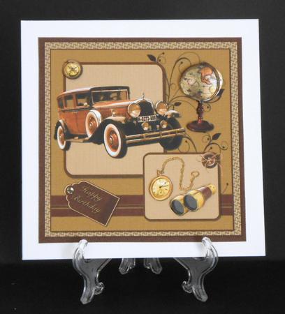 8x8 Vintage Car for Dad by Joan Prince
