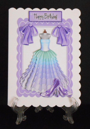 Pretty Rainbow Lilac Party Dress & Sparkle Shoes by Joan Prince