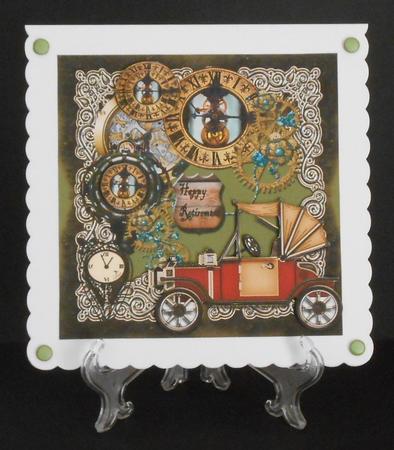 Steampunk Male Card by Joan Prince