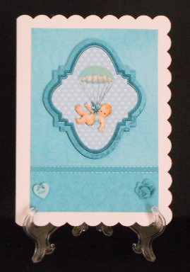 New Baby Boy Topper & Decoupage by Joan Prince