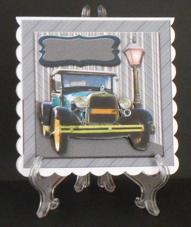 Old Car - Male Birthday by Joan Prince