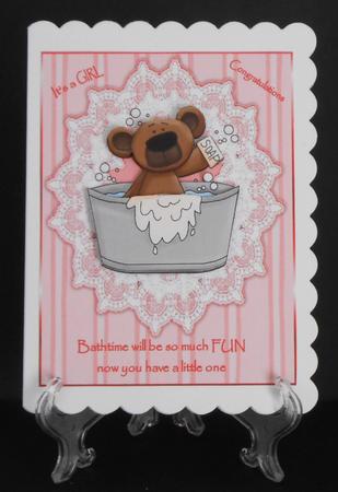 Bathtime Fun Welcome Baby Girl by Joan Prince