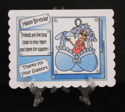 Stella Says Friends Are Like Bras Quick Card by Joan Prince