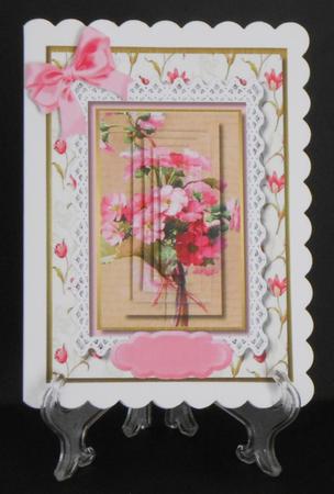 Lovely Posy of Flowers in a Flowers Frame by Joan Prince