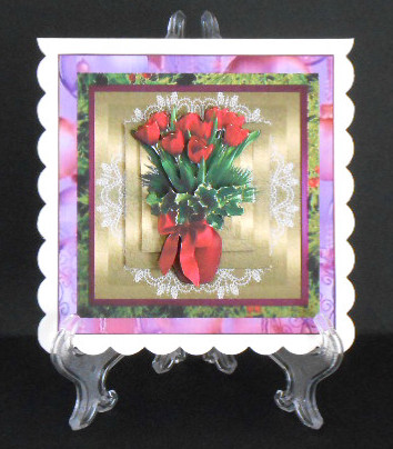 Red Tulips for Christmas by Joan Prince