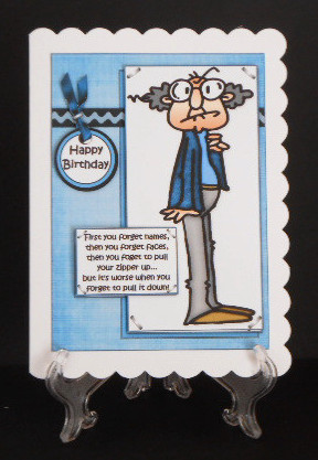 Gus and His Zipper Oh My! Quick Card by Joan Prince