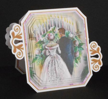 Lilac Ceremony Fancy Emerald Decoupage Card Mini Kit by Joan Prince