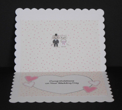 Cute Cats Bride & Groom Insert by Joan Prince