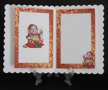 Santas Elf the Toy Maker A5 Insert by Joan Prince