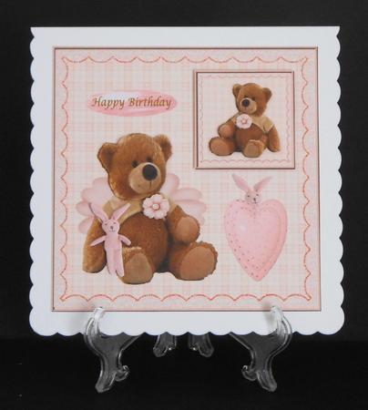 Cute Bear in Pink by Joan Prince