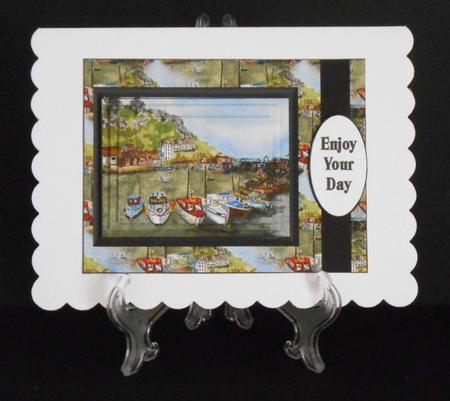 Framed Artwork Boats by Joan Prince