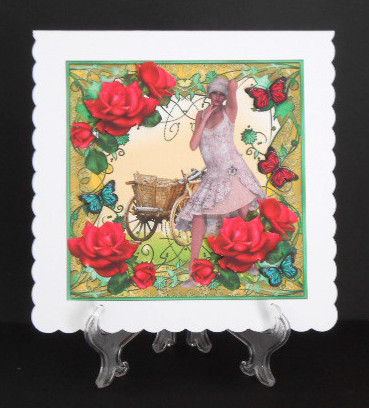 Lady and Her Roses by Joan Prince