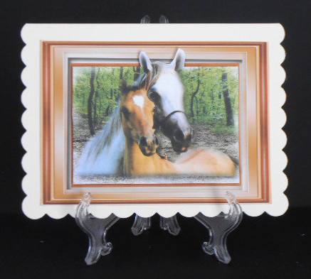A5 Stunning Horses at the Fence  by Joan Prince