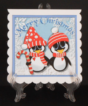 Merry and Bright Christmas Penquins by Joan Prince