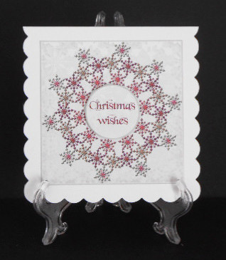 Christmas Snow Flake Wreath by Joan Prince