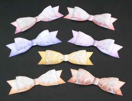 Paper Bows Lace 2 by Joan Prince