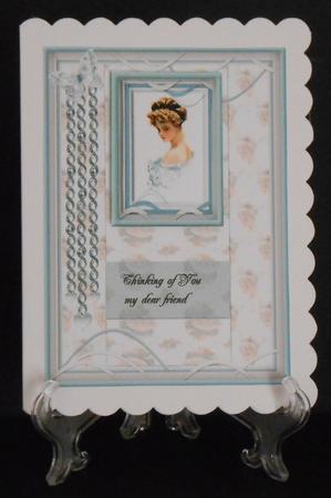 Vintage Lady Blue by Joan Prince