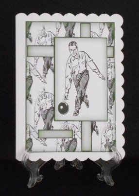 Retro Male Bowler by Joan Prince