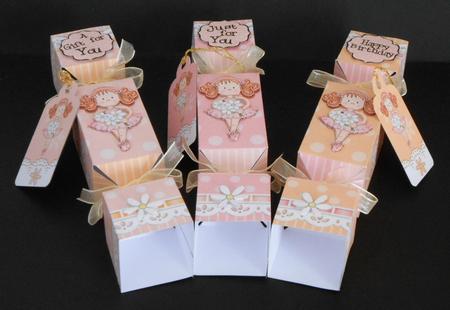 3D Girlz Betzi Ballerina Cracker Gift Favour Boxes by Joan Prince