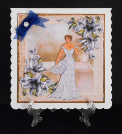 Late Summer 8x8 Card with Decoupage by Joan Prince