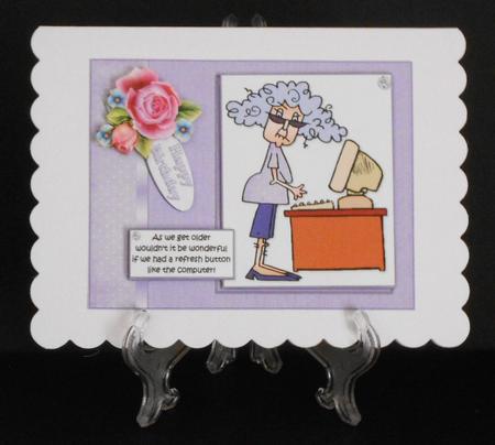 Stella Wants a Refresh Button Quick Card by Joan Prince