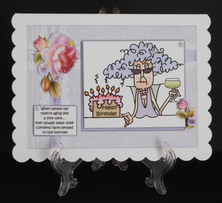 Stella Aging Like a Fine Wine Quick Card by Joan Prince