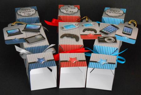 3D Gadgets N Gizmos Cracker Gift Favour Boxes by Joan Prince