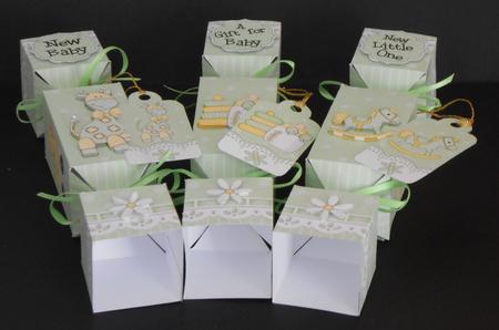 3D New Baby Cracker Gift Favour Boxes by Joan Prince