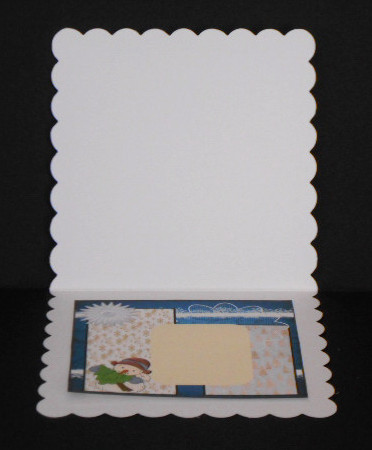 Snowman and Tree Insert by Joan Prince