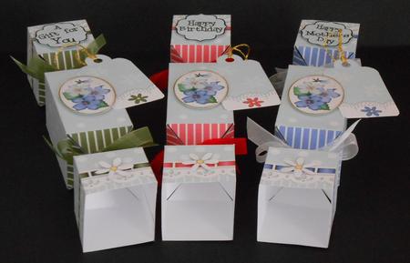 3D Violas Cracker Gift Favour Boxes by Joan Prince