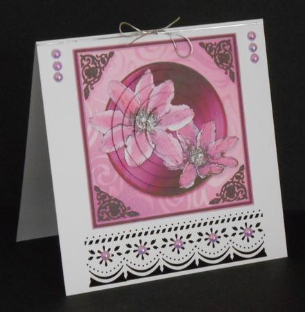 Clematis Quick Card with Circle Pyramage by Joan Prince