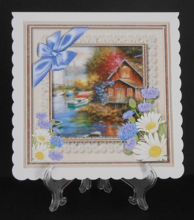 Beautiful Daisy.s, Cornflowers, and Scene  by Joan Prince