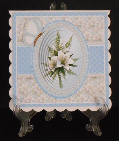White Flowers with Pearls by Joan Prince